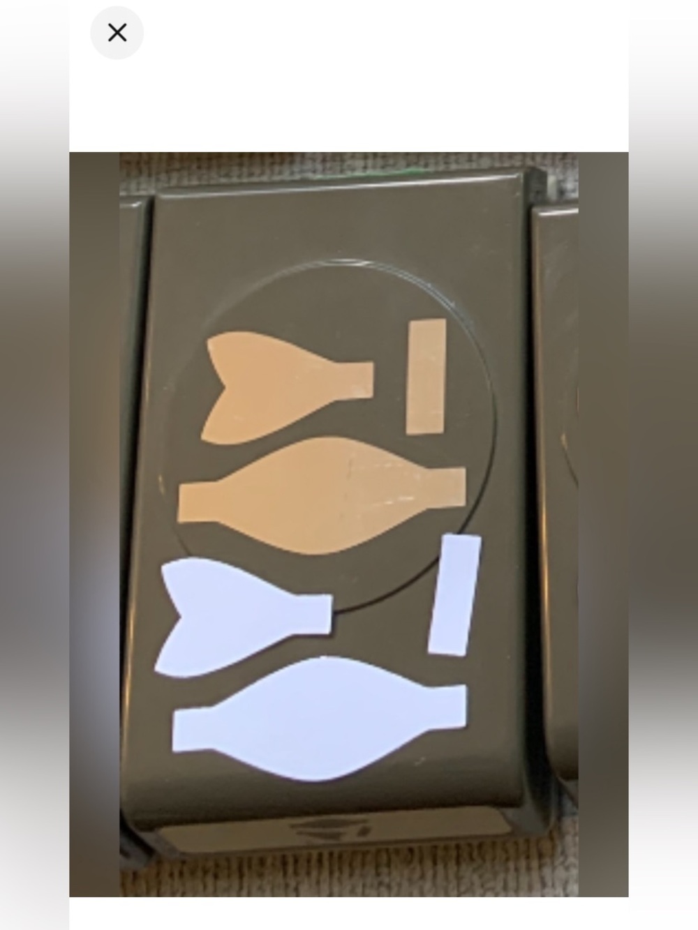 Stampin' Up! Bow Tie Punch. Works great!